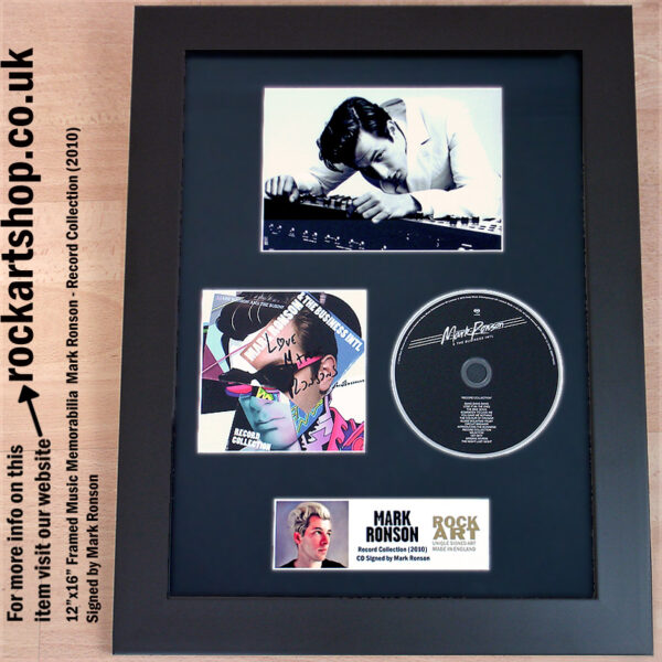 MARK RONSON RECORD COLLECTION SIGNED CD MUSIC MEMORABILIA