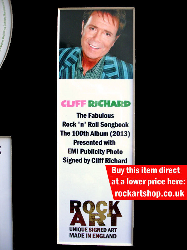 Cliff Richard Signed Publicity Photo