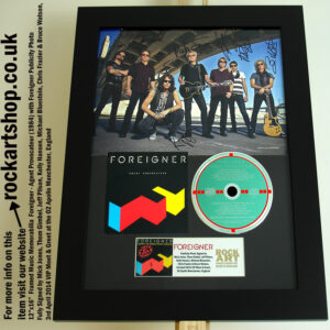 FOREIGNER VIP MEET GREET PHOTO FULLY AUTOGRAPHED 3.4.14