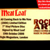 Meat Loaf Signed Music Memorabilia