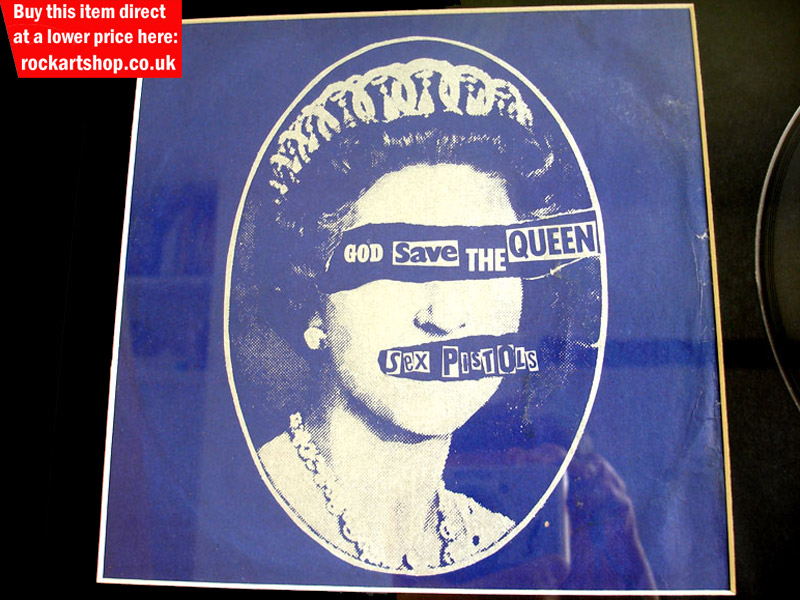 Sex Pistols God Save The Queen Vinyl Single Signed By Steve Jones 