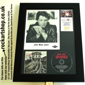 BON JOVI THIS HOUSE IS NOT FOR SALE SIGNED BY JON+DAVID+TICO