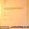 Letter of Authenticity Brian May Signed Guitar