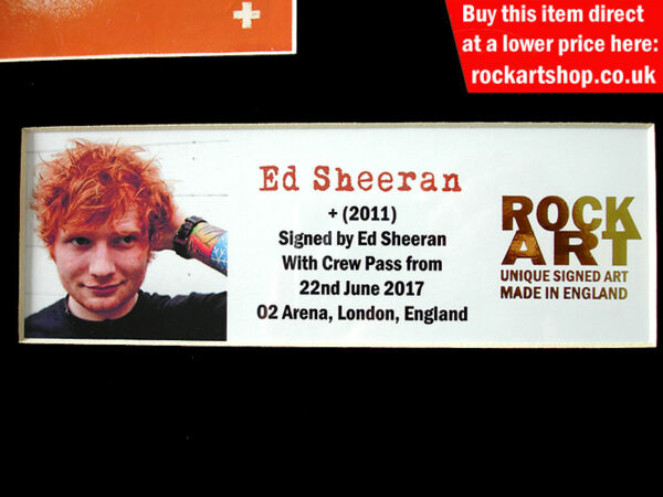 Ed Sheeran Autographed Memorabilia