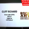 Cliff Richard Signed Memorabilia