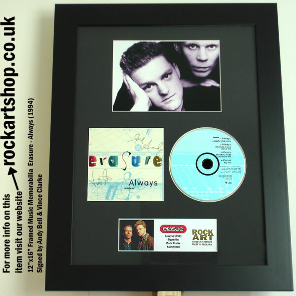 ERASURE ALWAYS CD SIGNED BY VINCE CLARKE & ANDY BELL