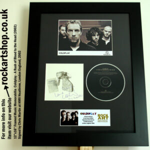 COLDPLAY A RUSH OF BLOOD TO THE HEAD SIGNED BY CHRIS MARTIN