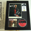 RAY CHARLES AUTOGRAPHED PHOTO FRAMED MUSIC MEMORABILIA