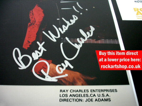 RAY CHARLES AUTOGRAPH