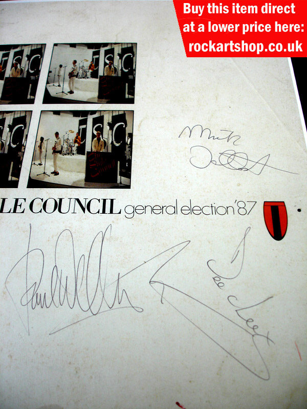 THE STYLE COUNCIL AUTOGRAPHS PAUL WELLER