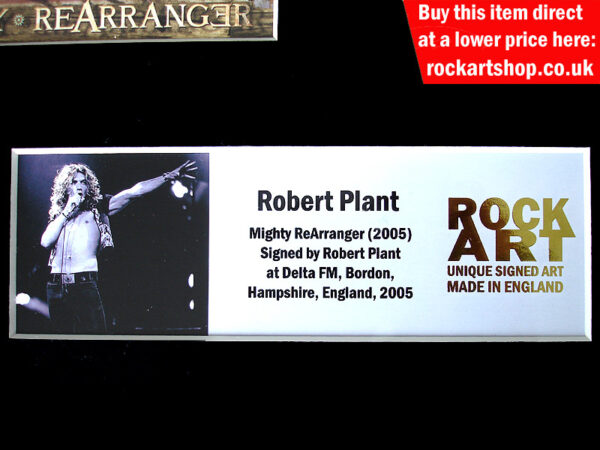 Robert Plant Signed Music Memorabilia