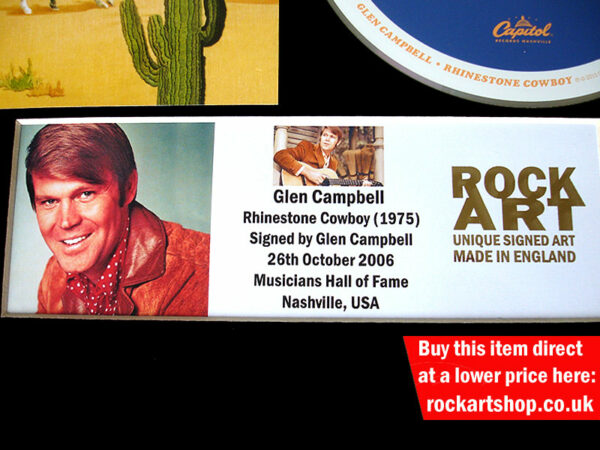 Glen Campbell Signed Memorabilia