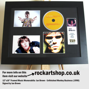IAN BROWN SIGNED UNFINISHED MONKEY BUSINESS CD AUTOGRAPHED