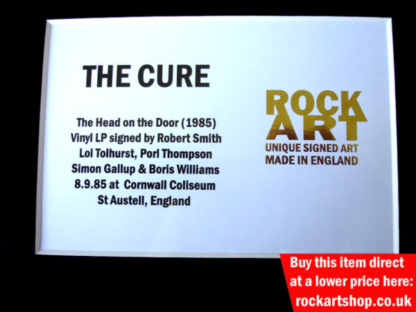The Cure Autographed Music Memorabilia