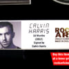 CALVIN HARRIS SIGNED MUSIC MEMORABILIA