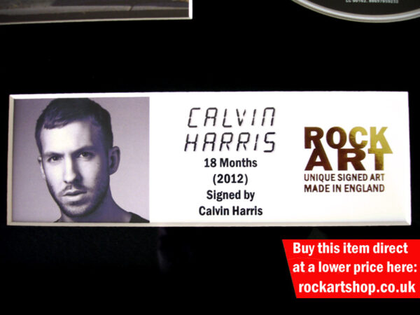CALVIN HARRIS SIGNED MUSIC MEMORABILIA