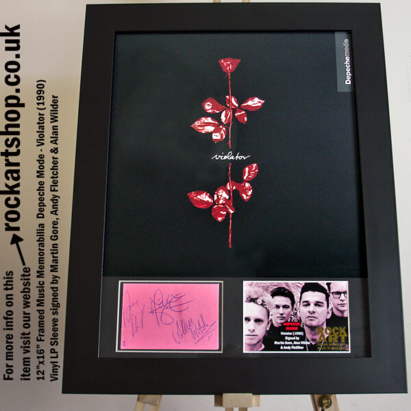 DEPECHE MODE VIOLATOR SIGNED BY MARTIN GORE AUTOGRAPHED