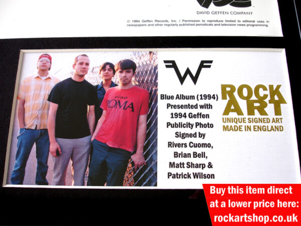 Weezer Signed Music Memorabilia