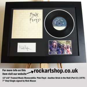 PINK FLOYD THE WALL VINYL NICK MASON SIGNED MUSIC MEMORABILIA