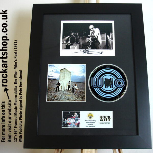 THE WHO WHO'S NEXT SIGNED BY PETE TOWNSHEND MUSIC MEMORABILIA