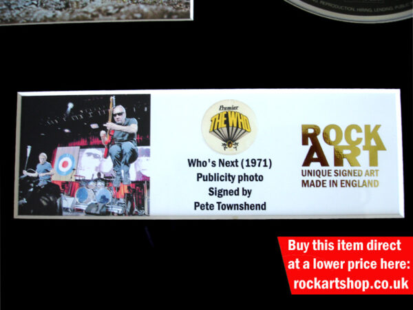 The Who Autographed Music Memorabilia