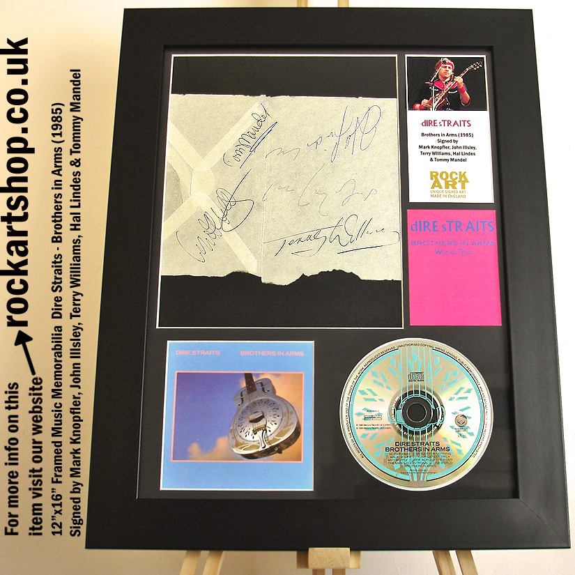 DIRE STRAITS BROTHERS SIGNED BY MARK KNOPFLER +4 BAND MEMBERS