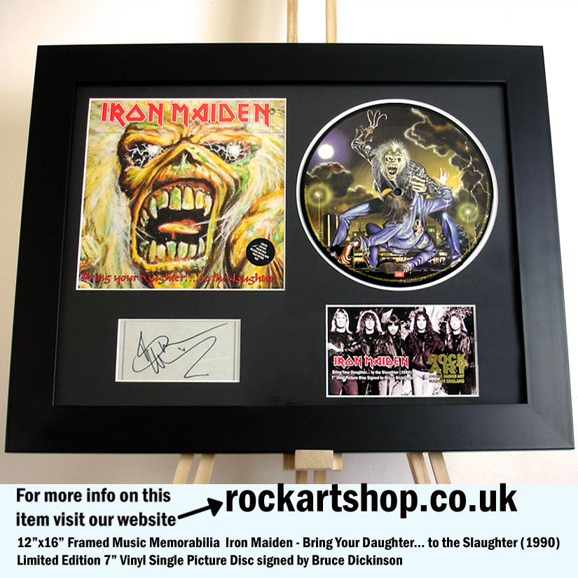 IRON MAIDEN SIGNED BRUCE DICKINSON BRING YOUR DAUGHTER VINYL