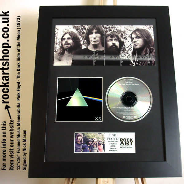 PINK FLOYD DARK SIDE OF THE MOON 20TH CD SIGNED BY NICK MASON