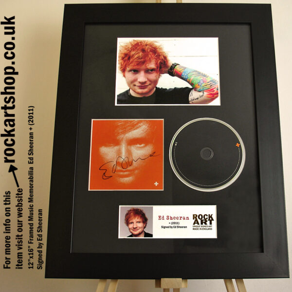 ED SHEERAN SIGNED +CD A TEAM AUTOGRAPHED MUSIC MEMORABILIA