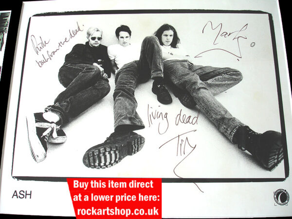 Ash Fully Signed Infectious Records Publicity Photo