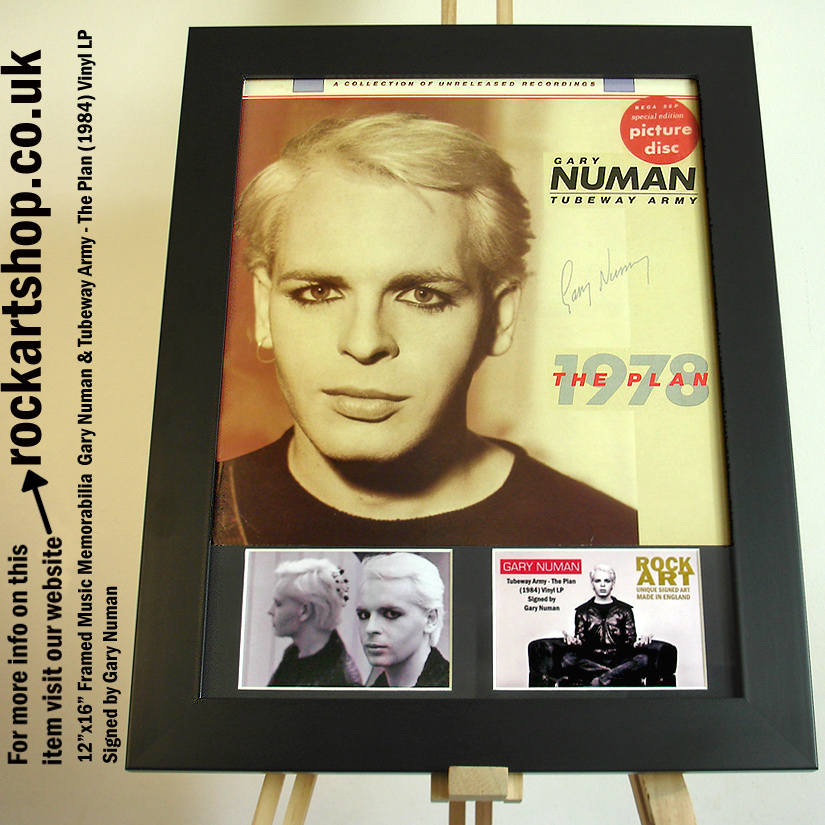 GARY NUMAN SIGNED THE PLAN VINYL AUTOGRAPHED TUBEWAY ARMY