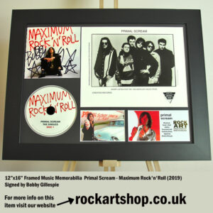 PRIMAL SCREAM SIGNED BOBBY GILLESPIE AUTOGRAPHED LOADED