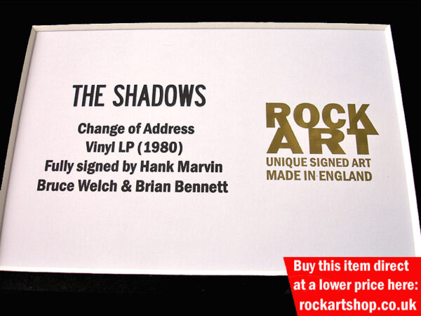 THE SHADOWS SIGNED MUSIC MEMORABILIA