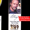 Sting Signed Music Memorabilia