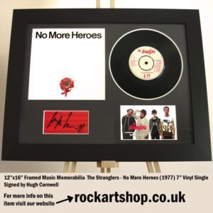 THE STRANGLERS NO MORE HEROES HUGH CORNWELL SIGNED MUSIC MEMORABILIA