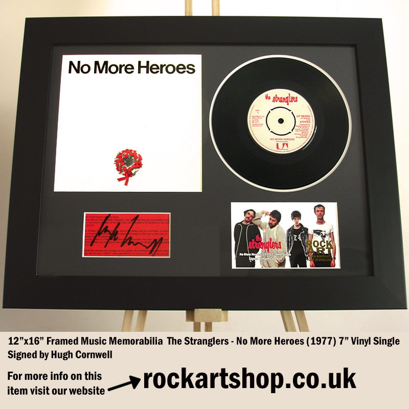 THE STRANGLERS NO MORE HEROES HUGH CORNWELL SIGNED MUSIC MEMORABILIA