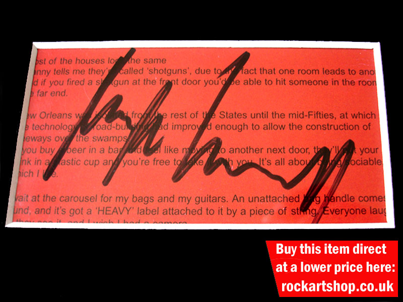 Hugh Cornwell Signature