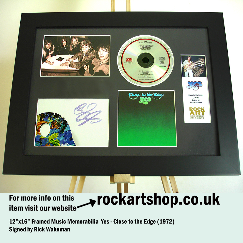 YES CLOSE TO THE EDGE RICK WAKEMAN SIGNED MUSIC MEMORABILIA