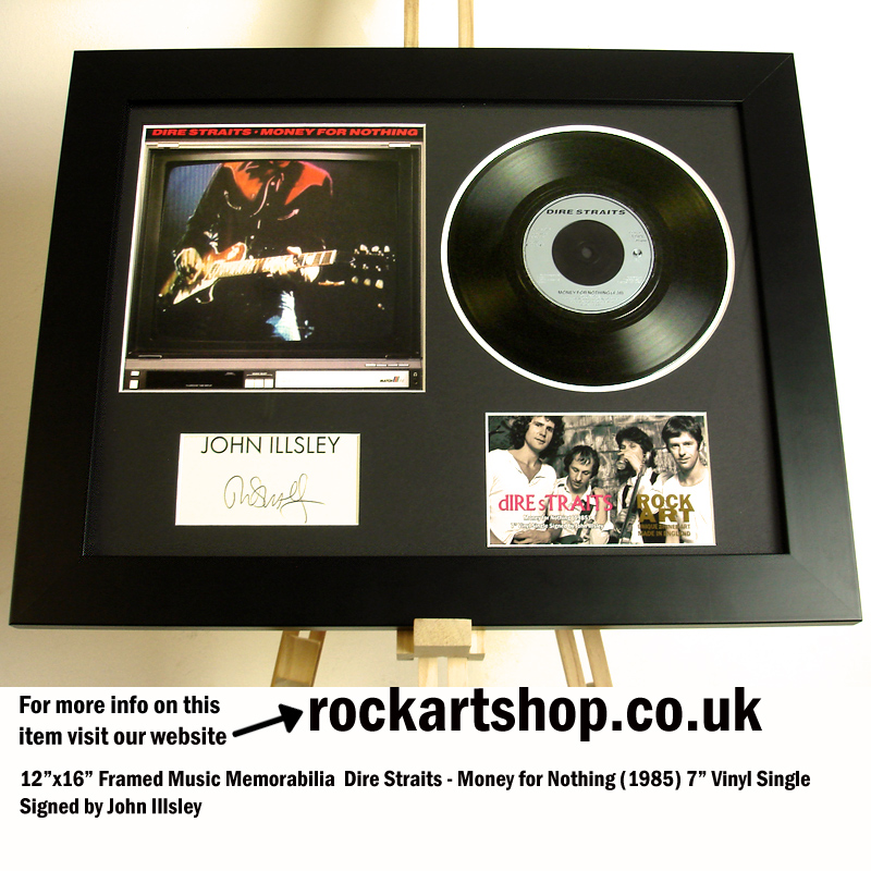 DIRE STRAITS MONEY FOR NOTHING JOHN ILLSLEY SIGNED MUSIC MEMORABILIA