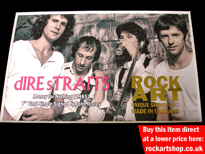 DIRE STRAITS SIGNED MUSIC MEMORABILIA