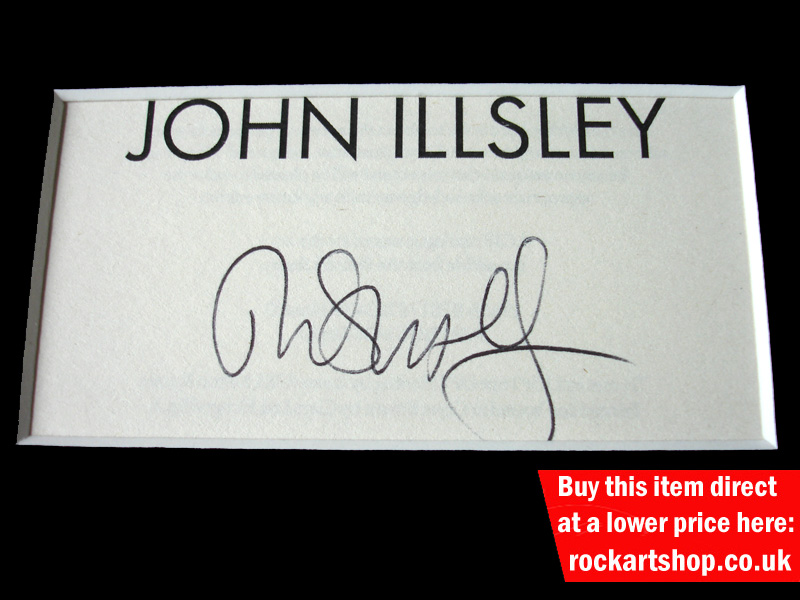 DIRE STRAITS JOHN ILLSLEY SIGNATURE