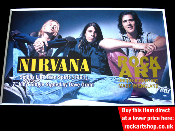 NIRVANA SIGNED MUSIC MEMORABILIA