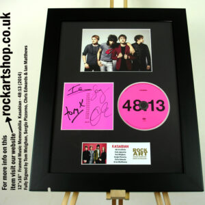 KASABIAN SIGNED MUSIC MEMORABILIA 48:13 TOM +SERGIO +CHRIS +IAN