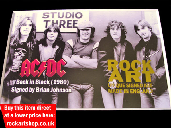 AC/DC SIGNED MUSIC MEMORABILIA