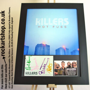 THE KILLERS HOT FUSS SIGNED BRANDON DAVE MARK RONNIE READING 2005