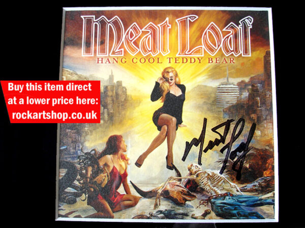 MEAT LOAF SIGNED HANG COOL TEDDY BEAR