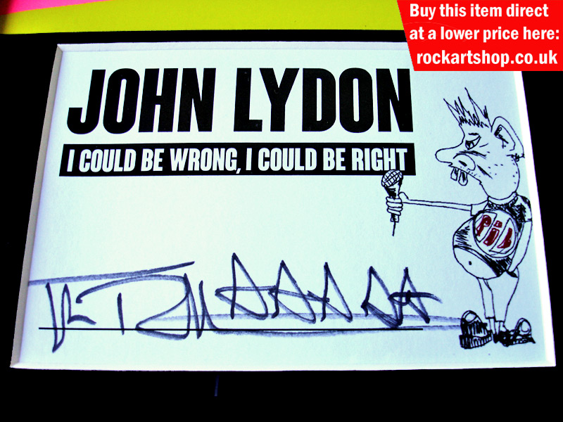 SIGNED BY JOHNNY ROTTEN SIGNED BY JOHNNY ROTTEN