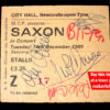 Saxon Signed Concert Ticket 16.12.80 Newcastle City Hall