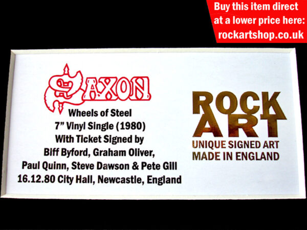 Saxon Signed Music Memorabilia
