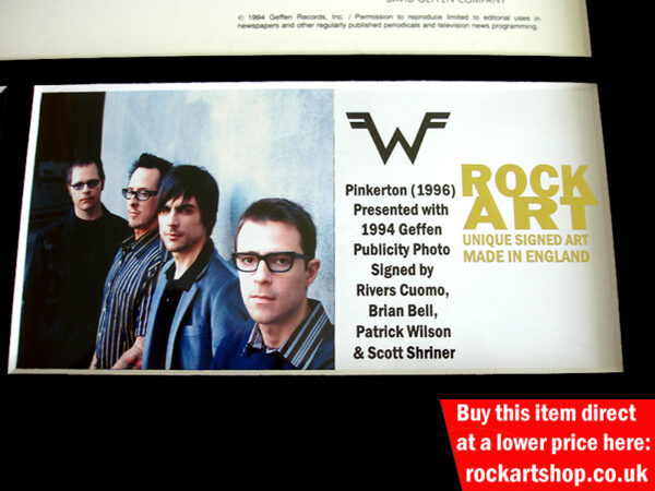 Weezer Signed Music Memorabilia